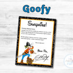 Editable Halloween Letters From Mickey Minnie Donald Daisy And In Goofy Printable Paper