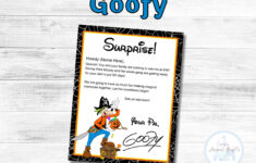 Editable Halloween Letters From Mickey Minnie Donald Daisy And in Goofy Printable Paper