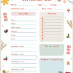 Editable Kids Christmas Wish List, Printable Gift Wish List Inside Christmas List Printable Paper