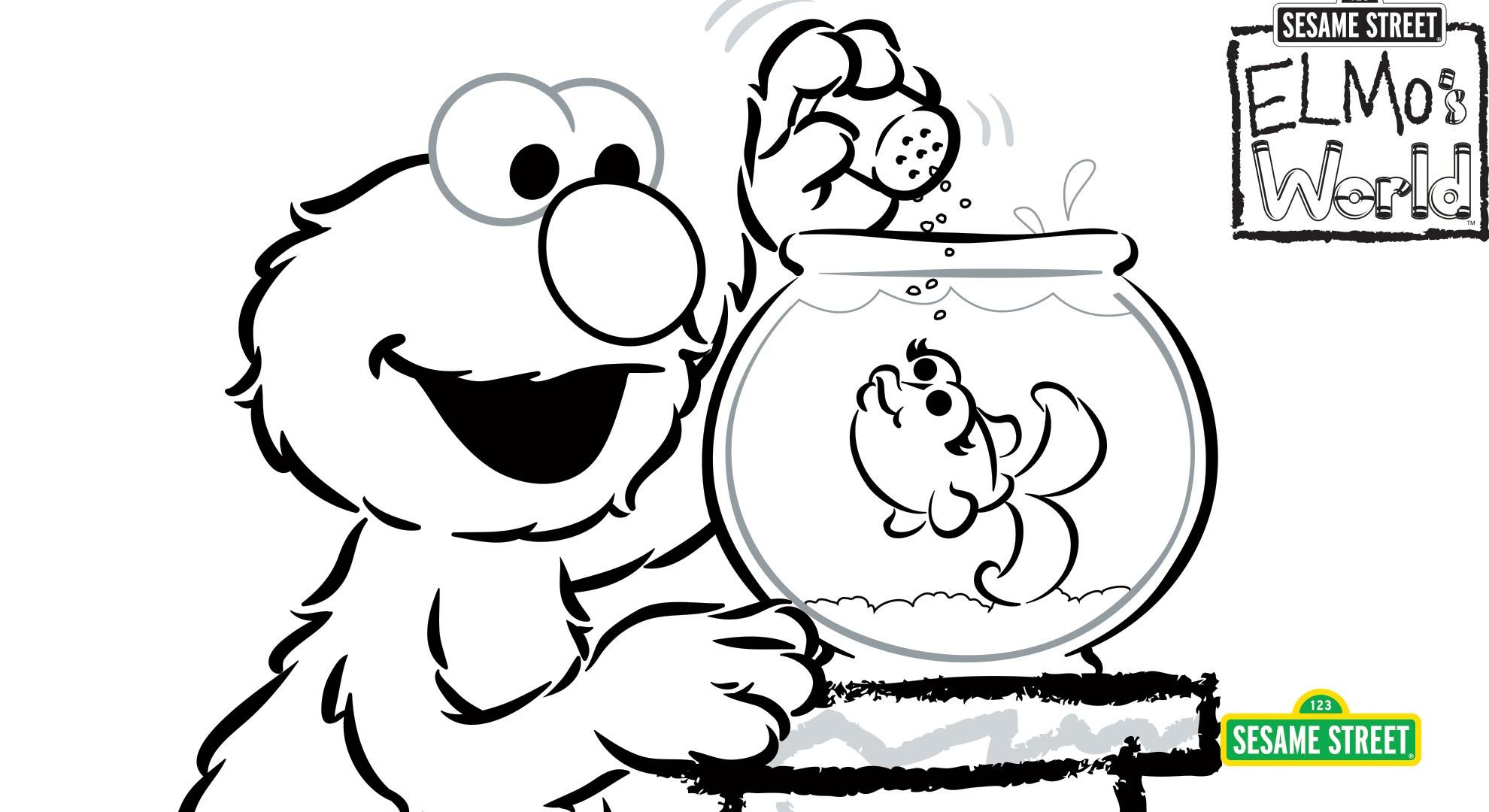 Elmo&amp;#039;S World Coloring Page Printable | Sesame Street | Pbs intended for Sesame Street Printable Paper