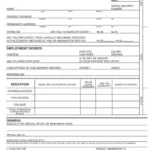 Employment Application Form ≡ Fill Out Printable Pdf Forms Online Regarding Printable Paper Job Applications