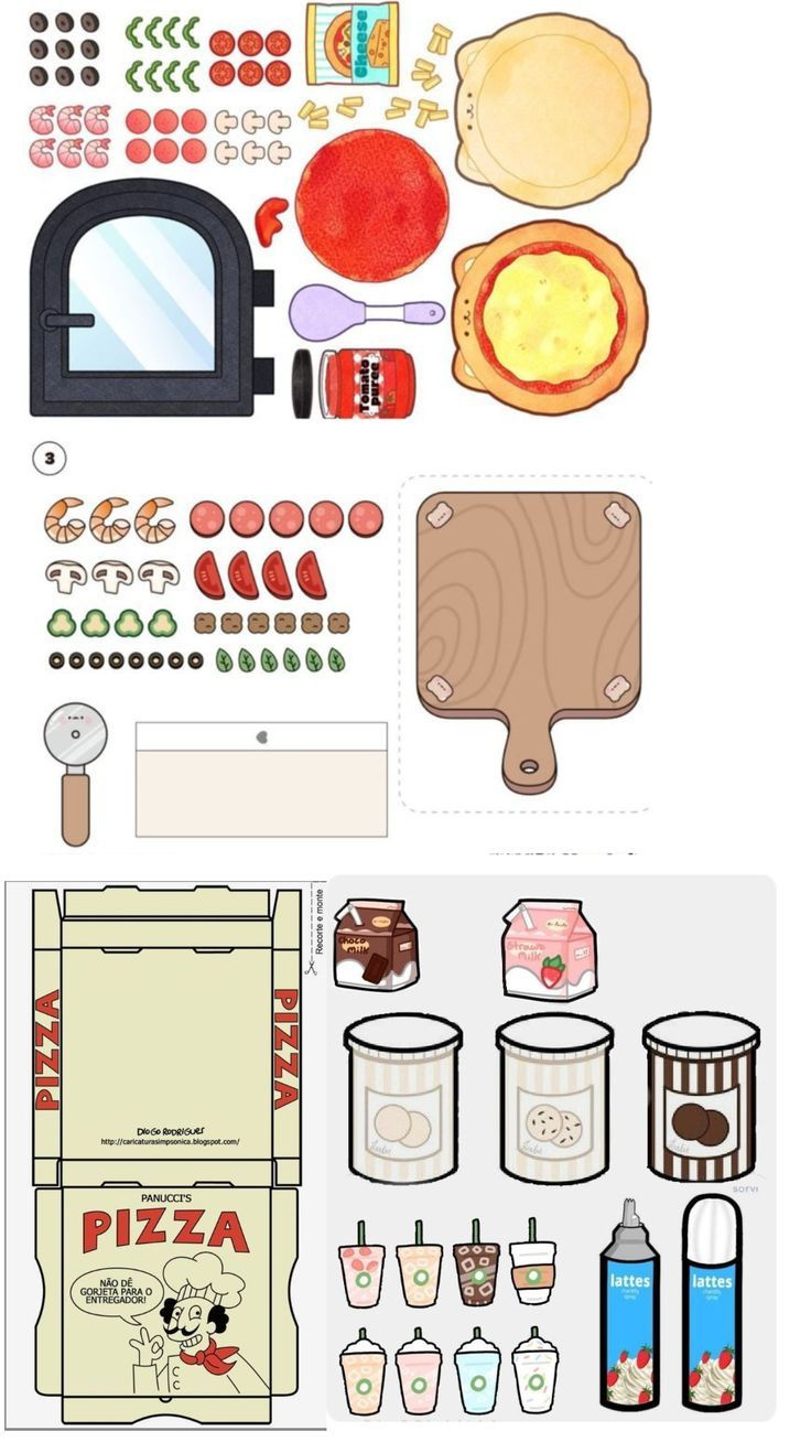 🍕Pizza🍕 In 2025 | Printable Diy Crafts, Easy Paper Crafts Diy regarding Printable Paper Food Templates