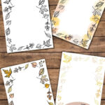 Fall Borders Free Printable Paper With Autumn Leaves   Hand In Fall Printable Paper