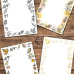 Fall Borders Free Printable Paper With Autumn Leaves   Hand Within Printable Paper Borders