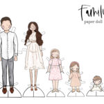 Family Portrait Paper Dolls / Family Paper Dolls / Family Throughout Printable Paper Doll Family