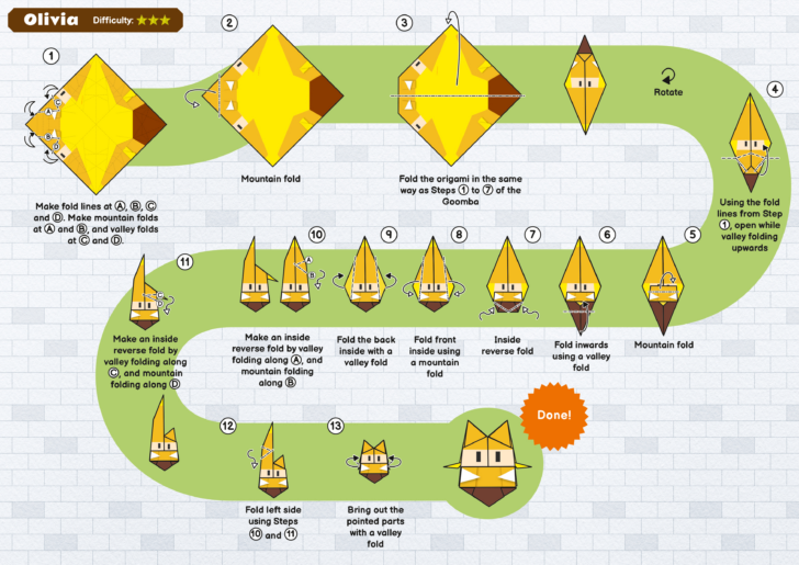 Printable Paper Mario Origami Sheets