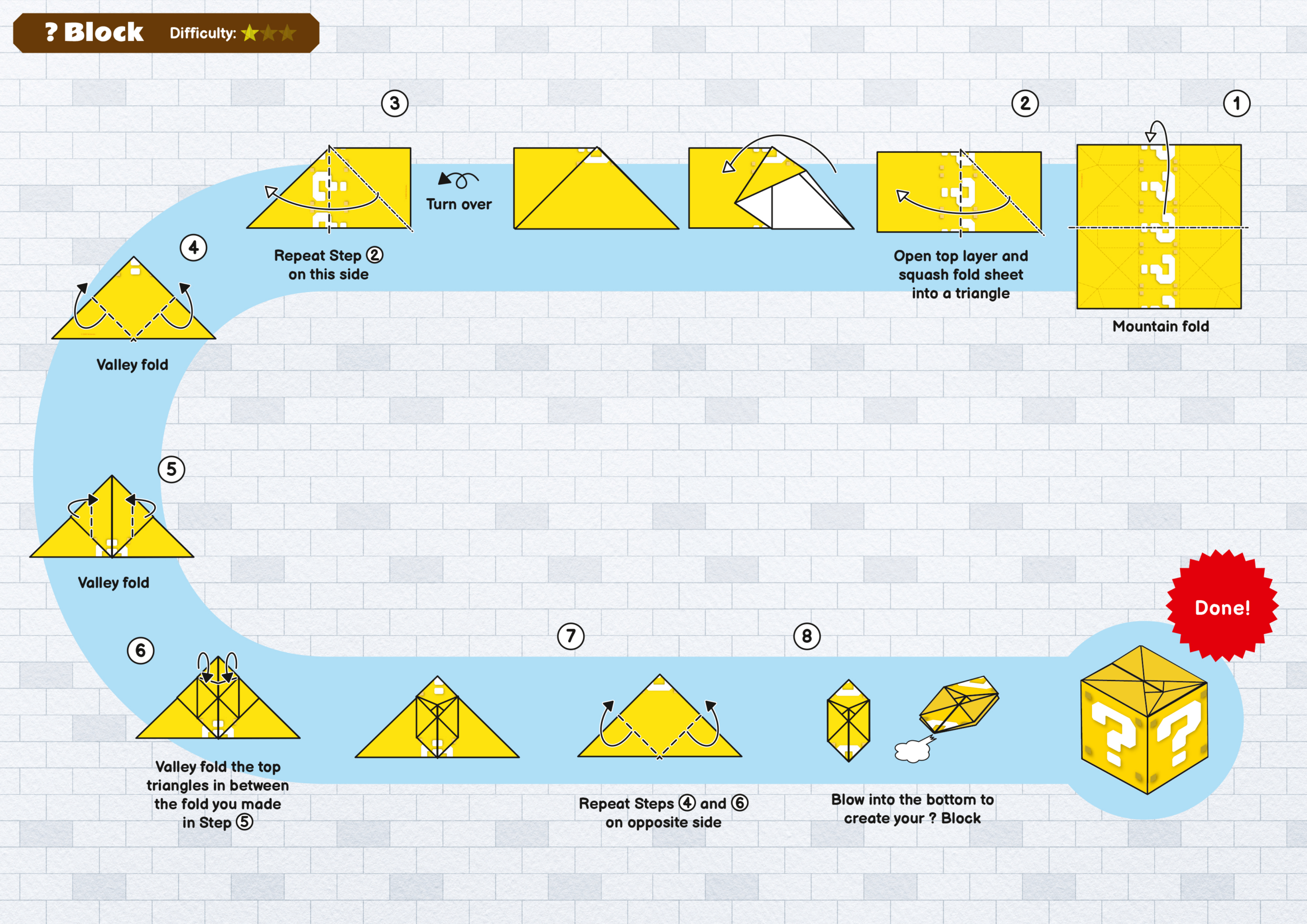 Finally, Origami Instructions! - A User Named Knbeton Found The for Printable Paper Mario Origami Sheets