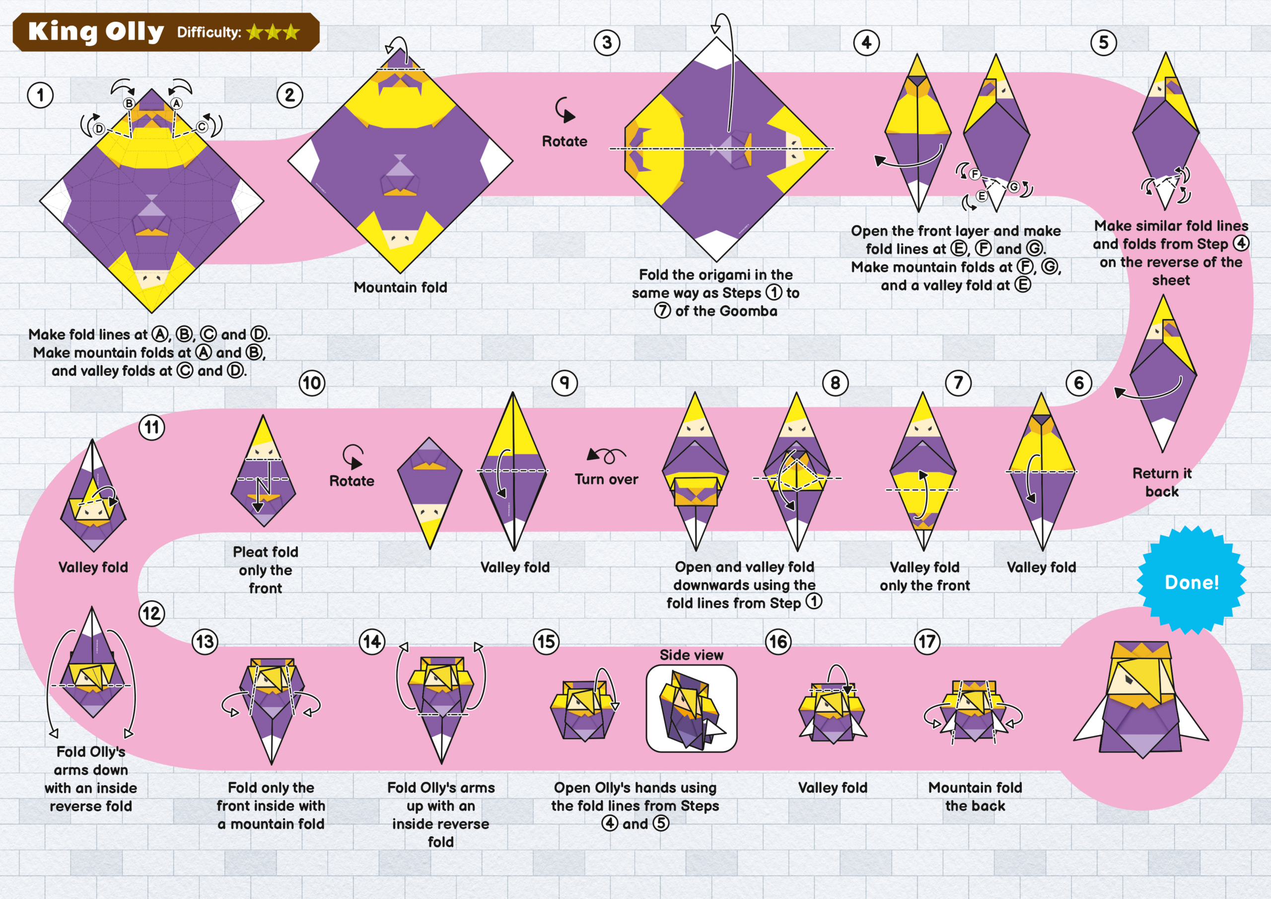 Finally, Origami Instructions! - A User Named Knbeton Found The regarding Printable Paper Mario Origami Sheets