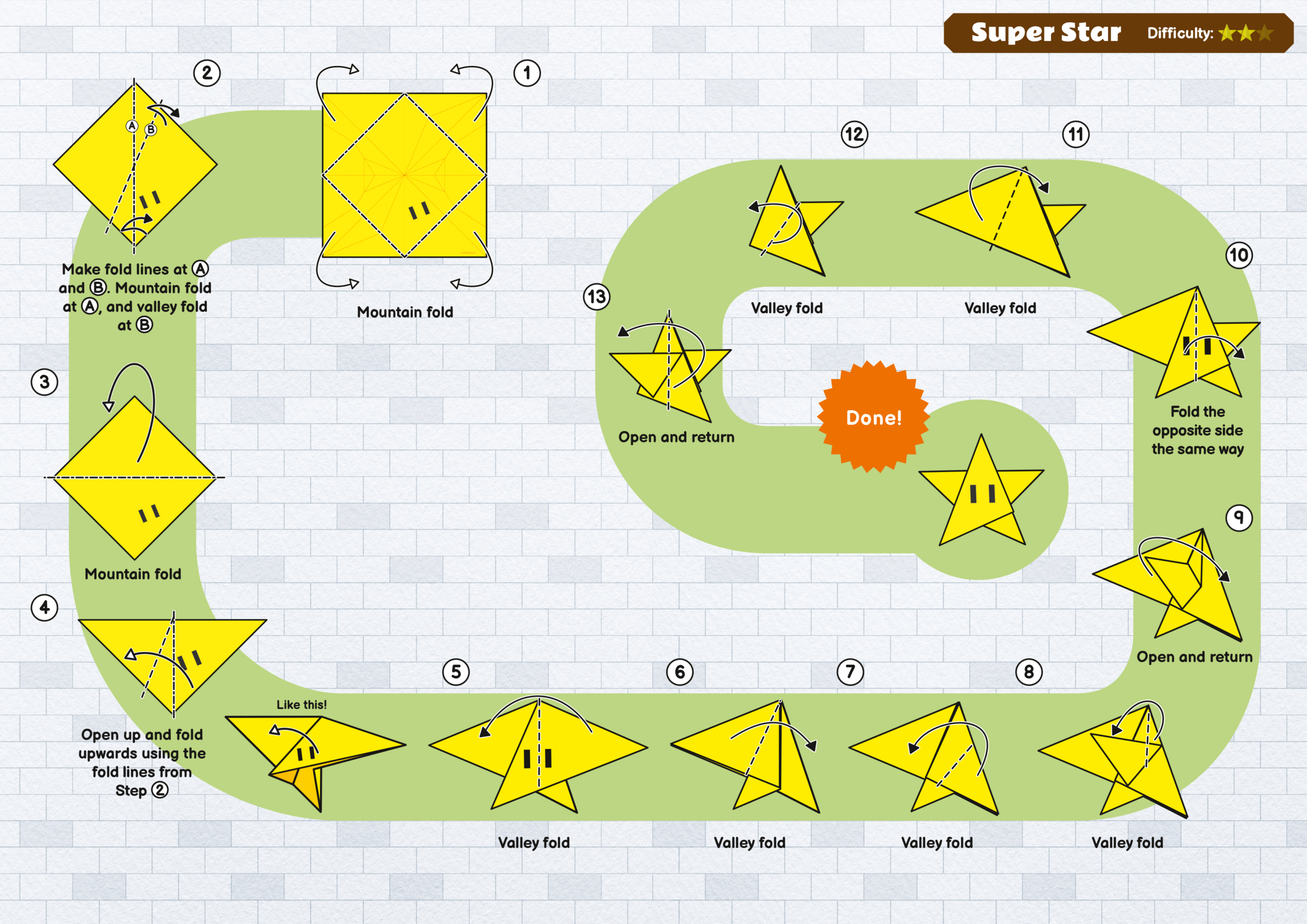 Finally, Origami Instructions! - A User Named Knbeton Found The regarding Printable Paper Mario Origami Sheets