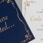 Flat Wedding Invitation Printing | Print Wedding Cards Uk In Invitation Printable Paper