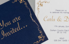 Flat Wedding Invitation Printing | Print Wedding Cards Uk in Invitation Printable Paper