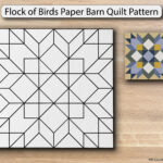 Flock Of Birds Paper Barn Quilt Pattern (Copy) — Will County Barn Quilt  Trail Regarding Printable Paper Quilt Templates