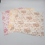 Food Safe Wax Coated Logo Printed Greaseproof Paper In Food Safe Printable Paper