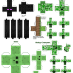 For Anyone Who Wants To Papercraft Print This Pages So You Can Do With Printable Paper Minecraft