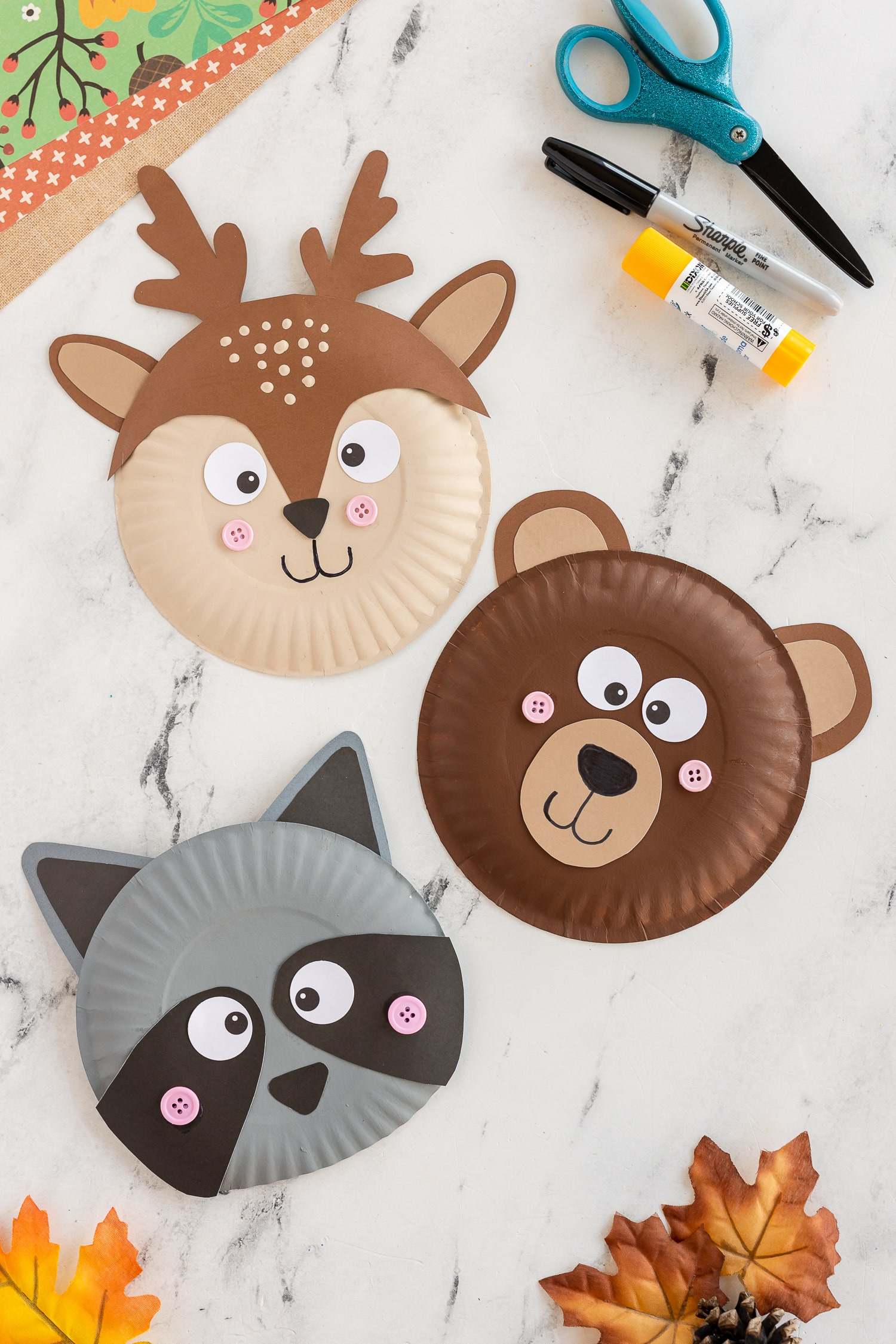Forest Paper Plate Animals - Made To Be A Momma with regard to Free Printable Paper Plate Animal Crafts Templates