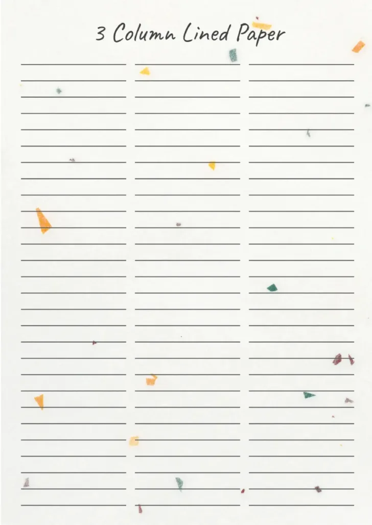 3 Lined Paper Printable