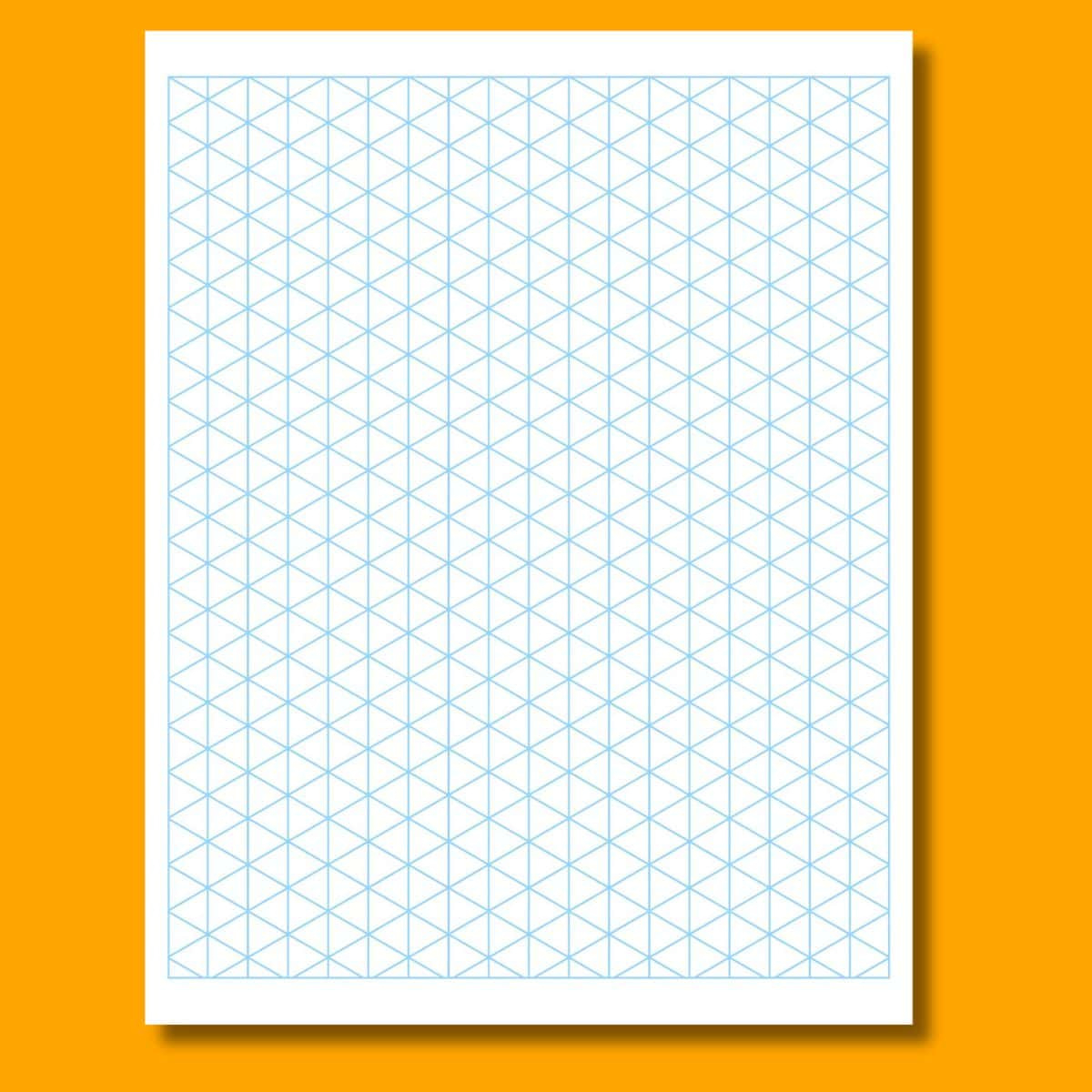 Free 3D Graph Paper Printable for Printable 3D Graph Paper