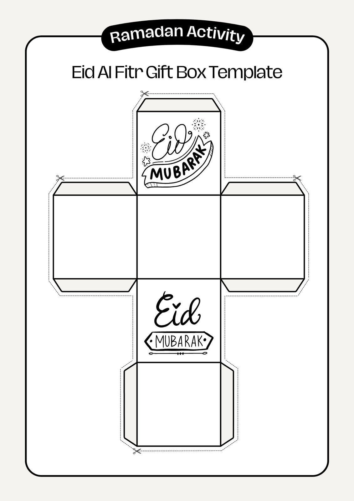 Free And Customizable Blind Box Templates for Printable Paper Blind Box Template