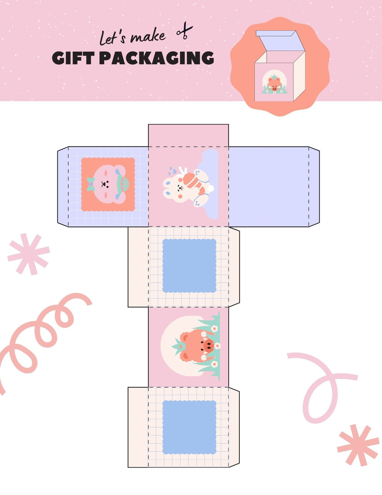 Free And Customizable Blind Box Templates regarding Printable Paper Blind Box Template