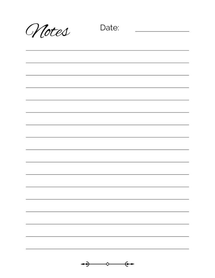 Blank Lined Paper Printable