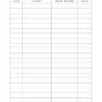 Free And Customizable Log Templates Within Printable Paper Logs