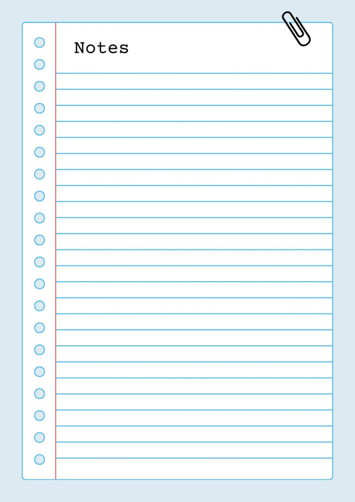 Free Printable Lined Paper 8×11