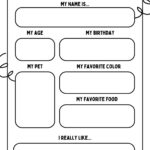Free And Printable All About Me Worksheet Templates | Canva Regarding All About Me Printable Paper