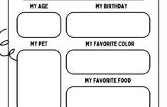 Free And Printable All About Me Worksheet Templates | Canva regarding All About Me Printable Paper