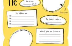 Free And Printable All About Me Worksheet Templates | Canva with All About Me Printable Paper