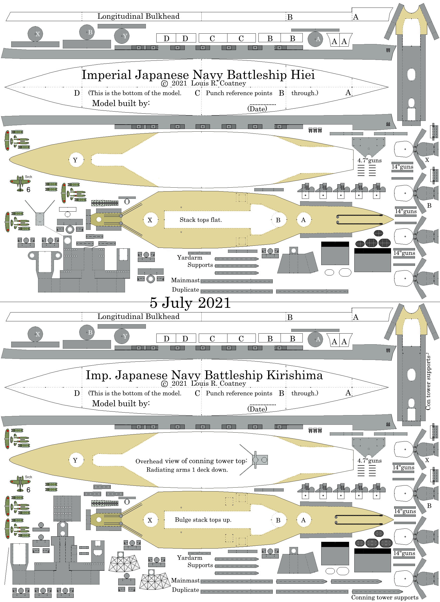 Free Cardstock Paper Model World War 2/Ii Warships throughout Free Printable Paper Ship Models