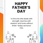 Free Colorful Father'S Day Wishes Banner Template To Edit Online For Father&#039;s Day Printable Paper