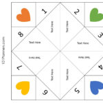 Free Cootie Catcher Template | Printable And Typeable With Printable Paper Fortune Teller Template
