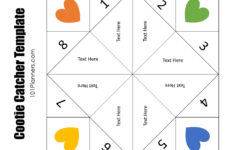 Free Cootie Catcher Template | Printable And Typeable with Printable Paper Fortune Teller Template