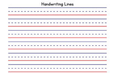Free Custom Printable Handwriting Worksheet Templates | Canva intended for Primary Lined Printable Paper