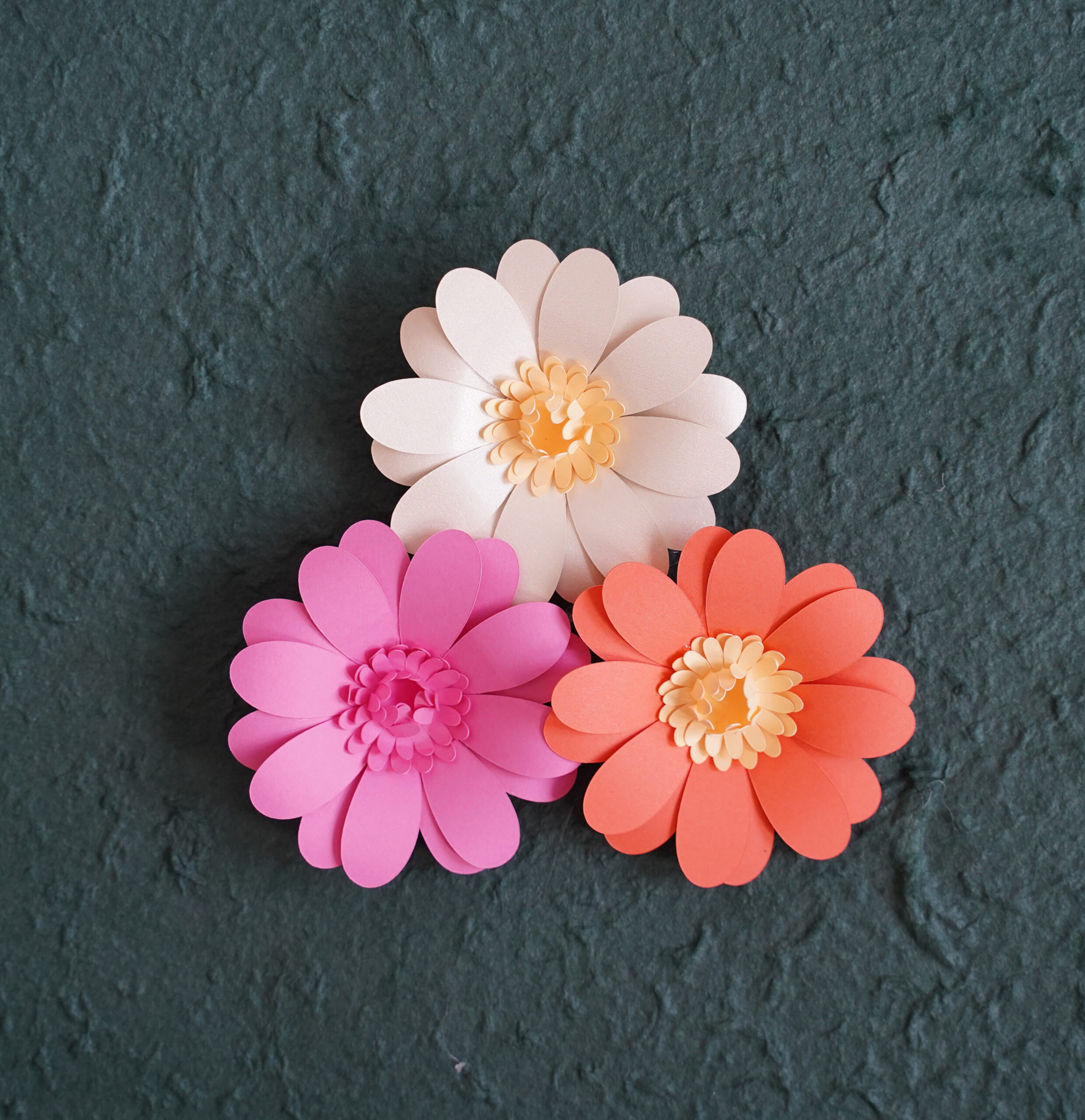Free Daisy Flower Template in Printable Paper Flower Template