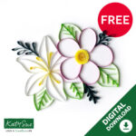 Free Floral Digital Quilling Template — Katy Sue Designs Throughout Printable Paper Quilling Patterns Free