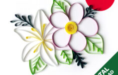 Free Floral Digital Quilling Template — Katy Sue Designs throughout Printable Paper Quilling Patterns Free