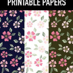 Free Floral Printable Papers   Tortagialla Regarding Floral Printable Paper