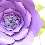 Free Flower Template: How To Make Large Paper Flowers Within Free Printable Paper Flower Patterns