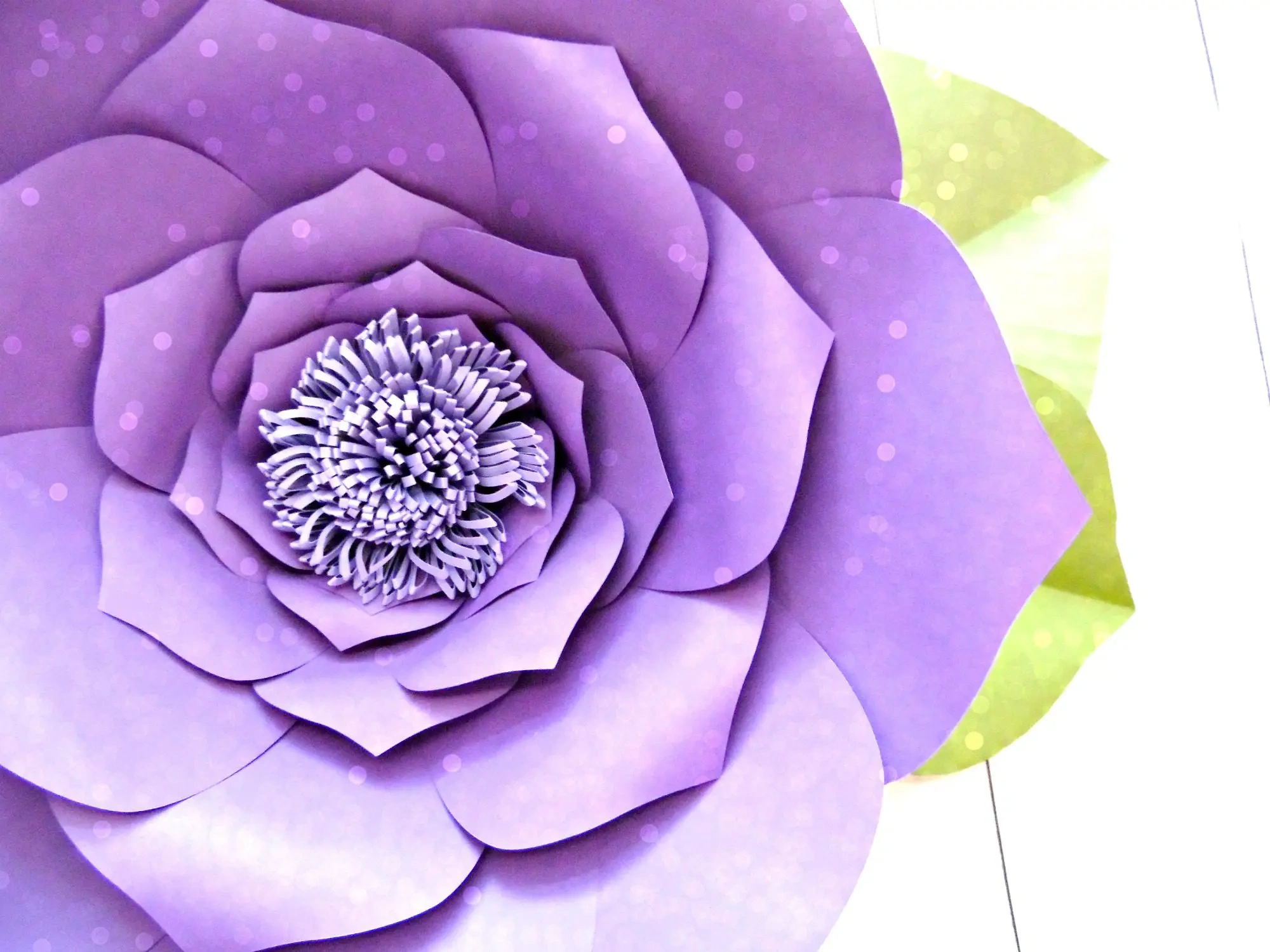 Free Flower Template: How To Make Large Paper Flowers within Free Printable Paper Flower Patterns