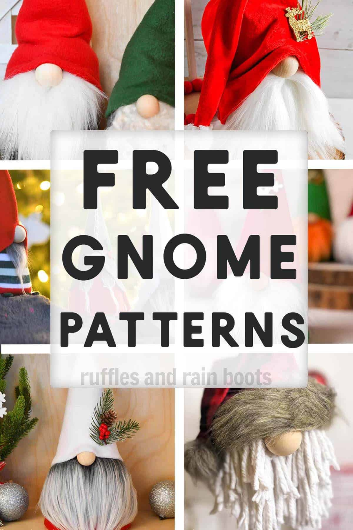 Free Gnome Patterns For Diy Gnomes - Ruffles And Rain Boots with regard to Printable Paper Gnome Pattern Free