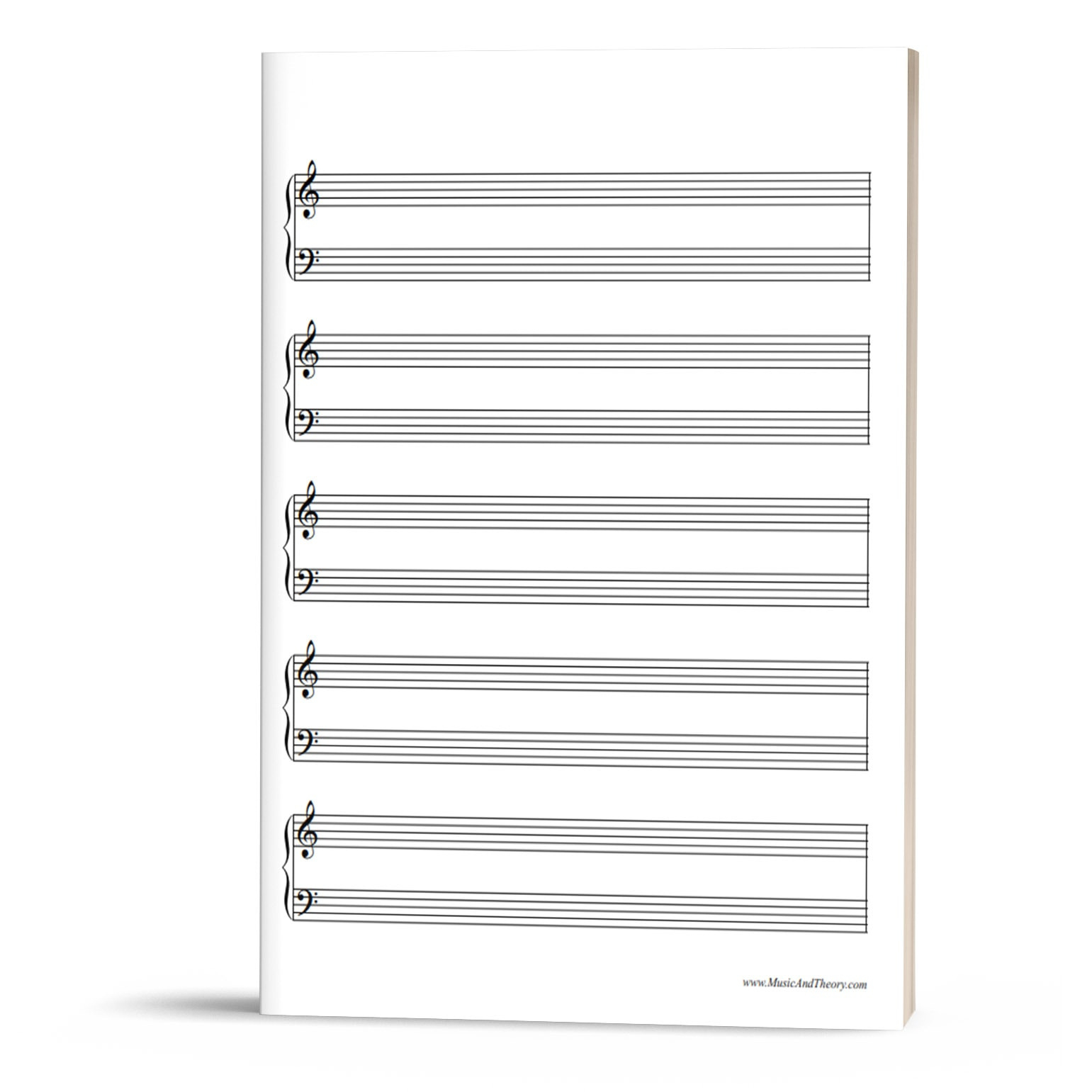 Free: Grand Staff Manuscript Paper (Music Staff Paper regarding Music Staff Paper Printable
