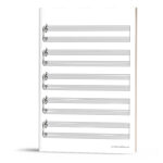 Free: Grand Staff Manuscript Paper (Music Staff Paper With Manuscript Paper Printable Free