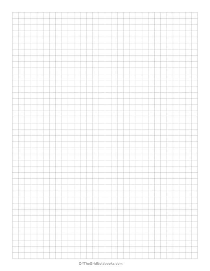 Printable Graph Paper 4 Squares Per Inch