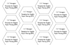 Free Hexagon Template | 1¼″ Epp Paper Piecing Templates in Printable Paper Piecing Patterns Free
