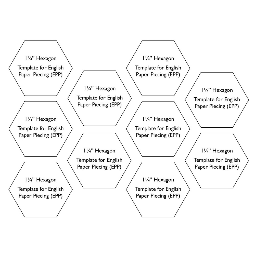 Free Hexagon Template | 1¼″ Epp Paper Piecing Templates pertaining to Free Printable Paper Piecing Templates