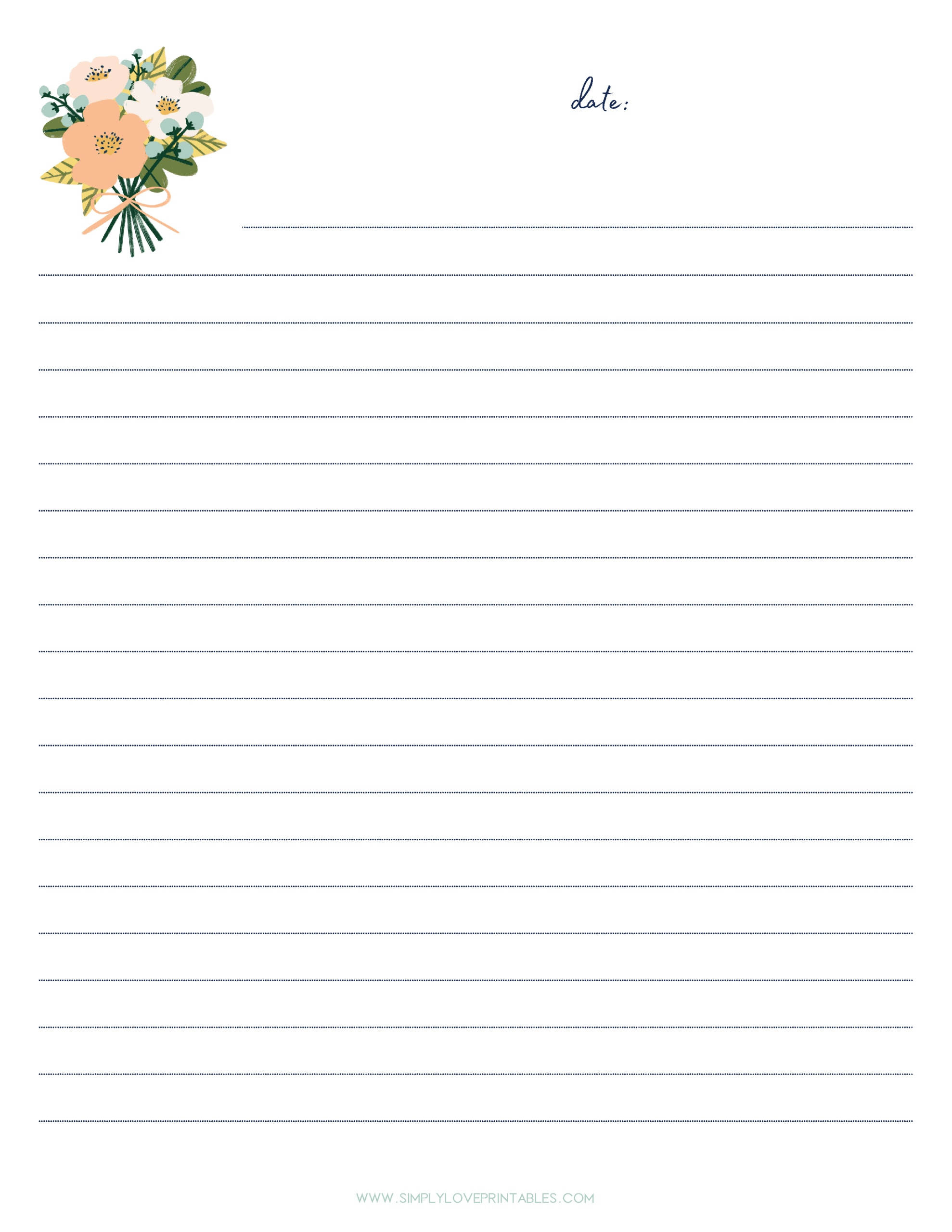 Free Journal Printable Pages - Simply Love Printables intended for Journal Paper Printable