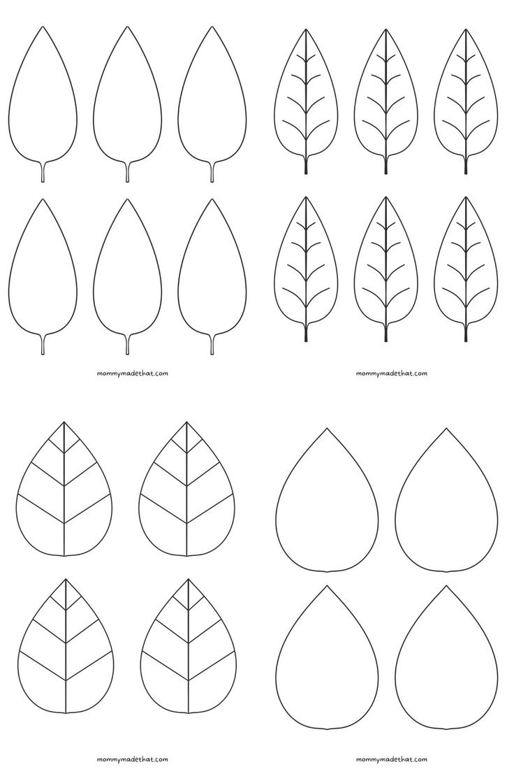 Free Leaf Templates &amp;amp; Outlines: Tons Of Printables!! in Printable Paper Leaves