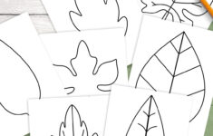 Free Leaf Templates &amp; Outlines: Tons Of Printables!! pertaining to Printable Paper Leaves