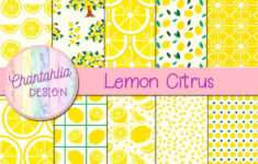 Free Lemon Citrus Digital Papers For Digital Scrapbooking throughout Digital Printable Paper